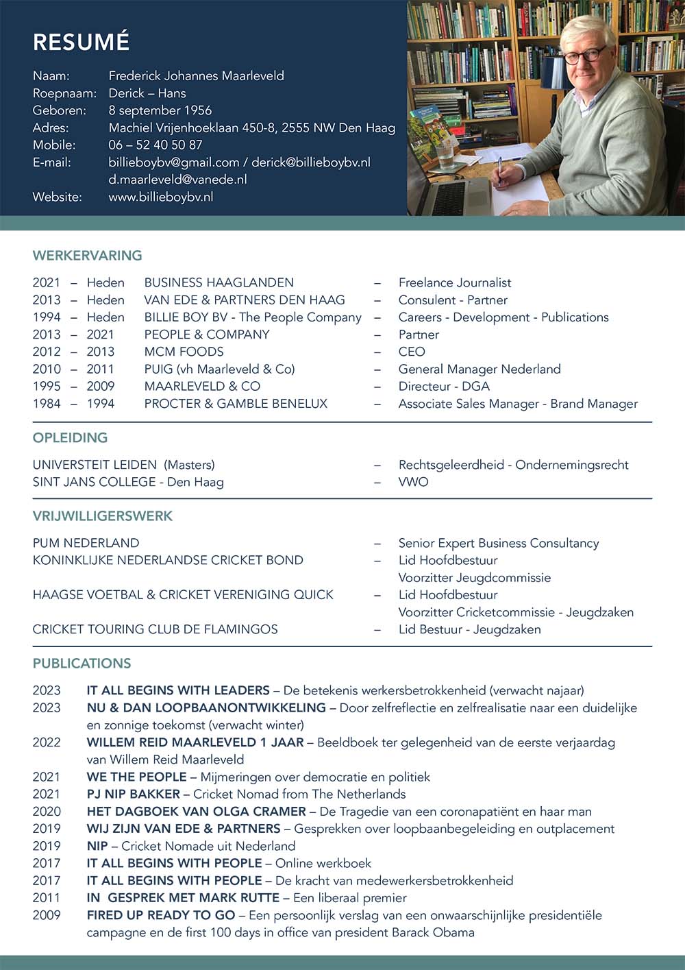 Derick Maarleveld Resumé